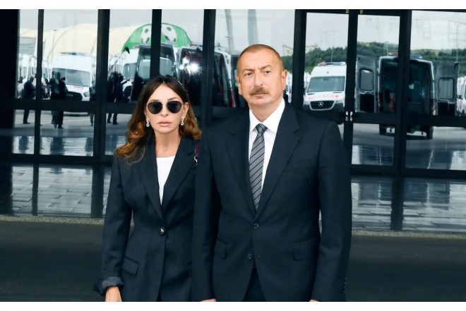 Prezident və birinci xanım Gəncəyə GETDİLƏR