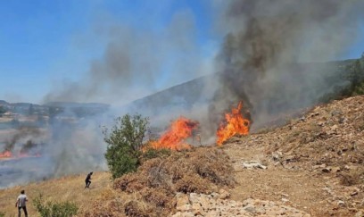 İsmayıllıda dağlıq ərazidə YANĞIN