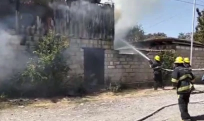 Ağcabədidə fərdi təsərrüfatda yanğın olub 