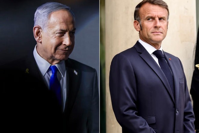 Netanyahu Makronun İsrailə səfərini təxirə salıb 