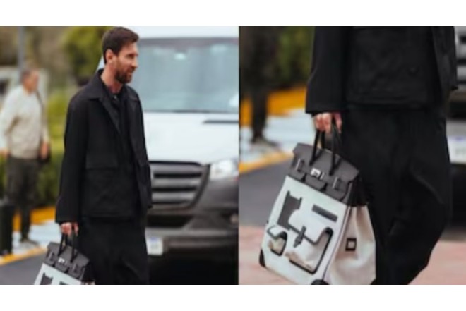 Messinin 65 min dollarlıq paltosu və dəbli çantası - FOTOLAR