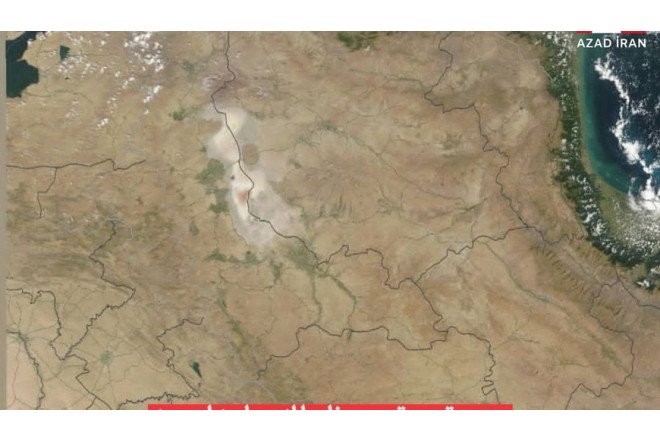 NASA görüntüləri YAYDI: Urmiya gölü xəritədən silindi