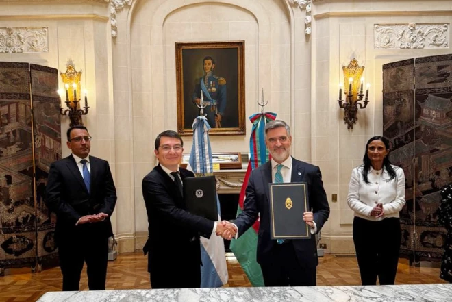Azərbaycanla Argentina arasında iqtisadi əməkdaşlığa dair protokol imzalanıb 