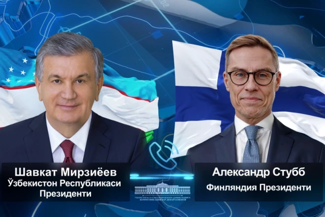 Mirziyoyev və Stubb Özbəkistana gözlənilən səfəri müzakirə edib 