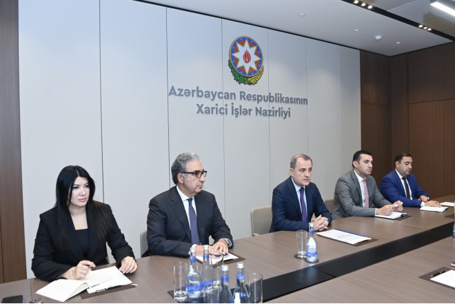 Ceyhun Bayramov ABŞ Dövlət Departamentinin rəsmisilə görüşdü