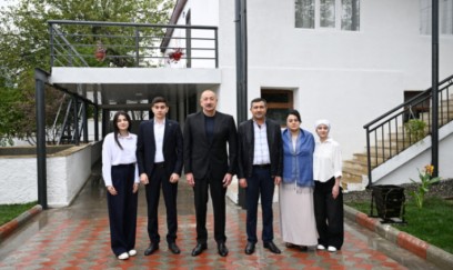 Prezident Hadrut qəsəbəsində olub 