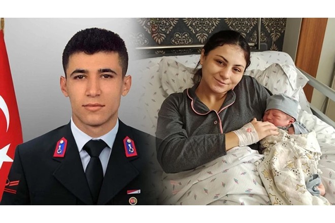 Türkiyədə dünən dəfn edilən şəhidin bu gün oğlu dünyaya gəldi 