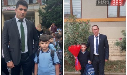 Təhlükəsizlik və nəqliyyat ekspertləri övladlarını birinci sinfə yola saldı - FOTOLAR