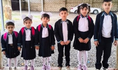 Bir evdən 6 uşaq məktəbə getdi - FOTO