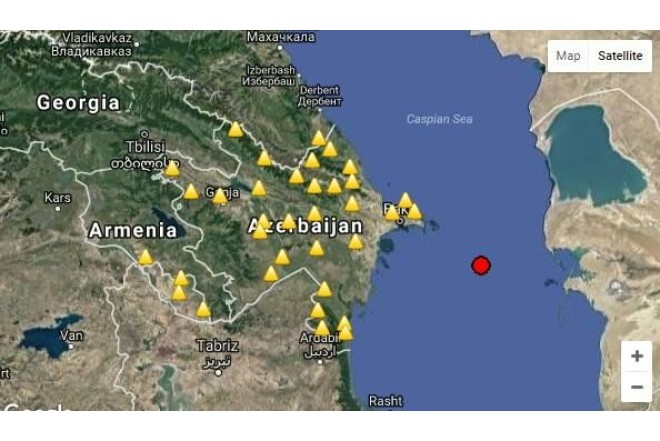 Azərbaycanda zəlzələ oldu