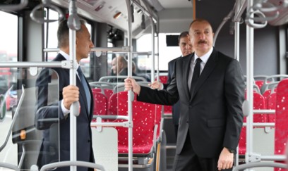Prezident “BakuBus” MMC-nin Gəncə Avtoparkının AÇILIŞINDA