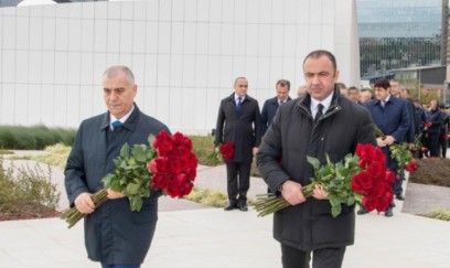 DTX və XKX rəisləri Zəfər parkını ziyarət etdilər - FOTOLAR