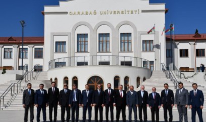 Türkiyə universitetlərinin rektorları Qarabağ Universitetində - FOTOLAR