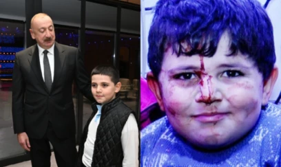 Prezident və birinci xanım Gəncə terroru qurbanı uşaqlarla görüşdü - FOTOLAR
