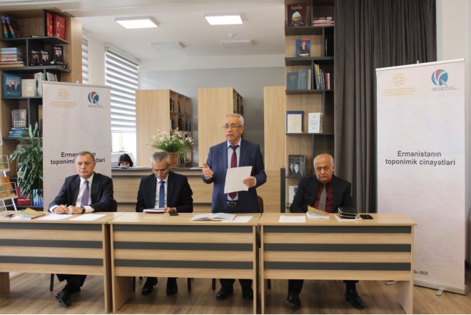 “Ermənistanın toponimik cinayətləri” kitabının təqdimatı olub 