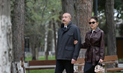 İlham Əliyev və Mehriban Əliyeva Nərimanovda salınan yeni parkın AÇILIŞINDA