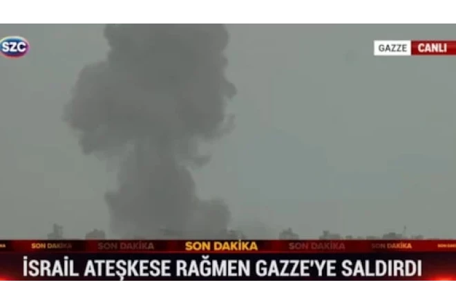 İsrail atəşkəs elanına baxmayaraq Qəzzəyə HÜCUM ETDİ
