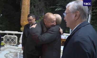 Düşənbədə İlham Əliyevlə Putinin səmimi Görüntüləri