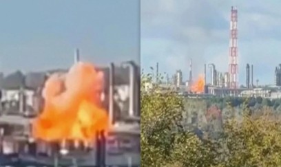 Ukrayna dronları Ufada neft emalı zavoduna zərbə endirib 
