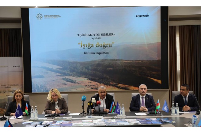 “İşığa doğru” filminin təqdimatı oldu - FOTOLAR