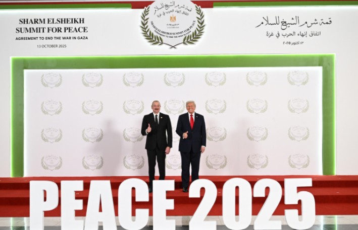 Azərbaycan Prezidenti Yaxın Şərq Sülh Sammitində iştirak edir 