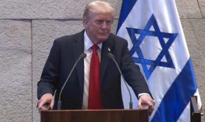 Trampın Knessetdəki çıxışı zamanı təxribat törədilib 