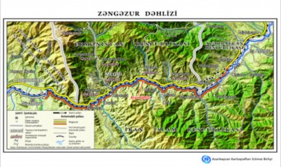Zəngəzur dəhlizinin xəritəsi hazırlanıb 