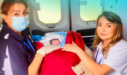 Təcili yardım briqadası doğuşu evdə icra etməli oldu - FOTO