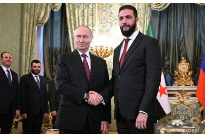 Putinin Əhməd əl-Şaraa ilə danışıqları iki saatdan çox davam edib 