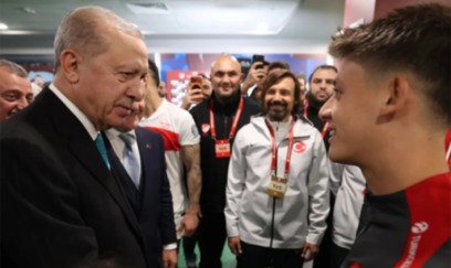Ərdoğan futbolçuları belə təbrik etdi - VIDEO