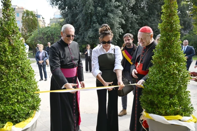Mehriban Əliyeva Vatikanda Müqəddəs Komodilya katakombalarının bərpası layihəsinin açılışında iştirak edib 