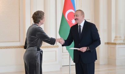 Prezident yeni səfiri qəbul etdi - FOTOLAR