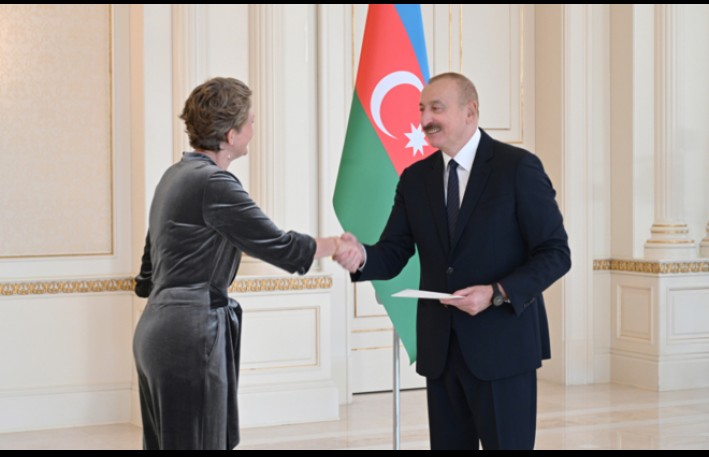 Prezident yeni səfiri qəbul etdi - FOTOLAR
