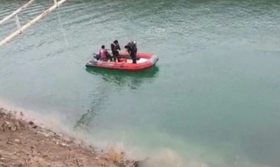 Yuxarı Şirvan kanalında bir nəfər batıb