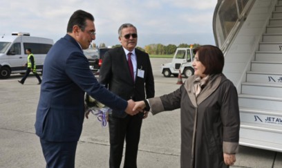 Sahibə Qafarova İsveçrəyə işgüzar səfərə edib 