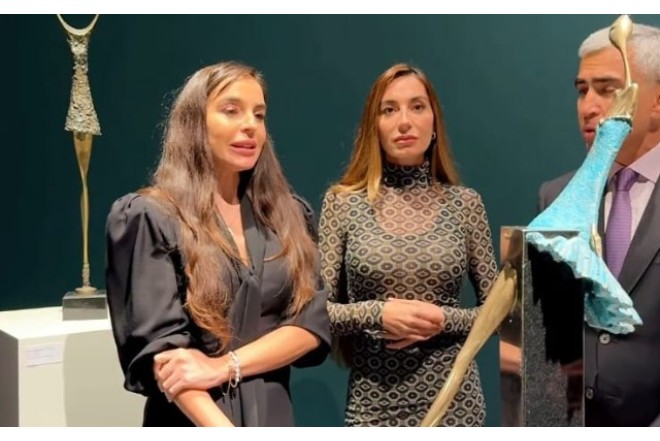 Leyla Əliyeva “Q Gallery Berlin”dən paylaşım etdi - VİDEO