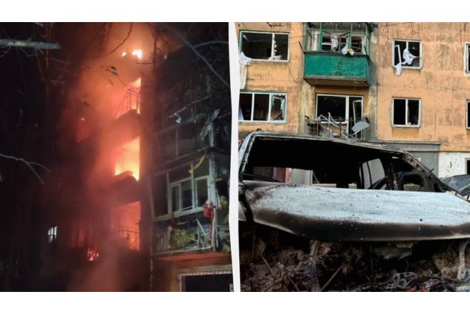 Rusiya Ukraynada yaşayış binasını VURDU: 10 nəfər yaralandı