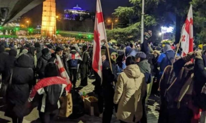 Tbilisidəki etiraz aksiyaları ilə əlaqədar 14 nəfər saxlanılıb 