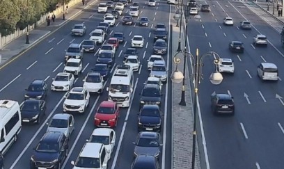 Bu yollarda tıxac var - FOTO