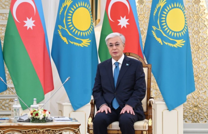 Tokayev: “Azərbaycan regional güc kimi çox mühüm rol oynayır” VİDEO