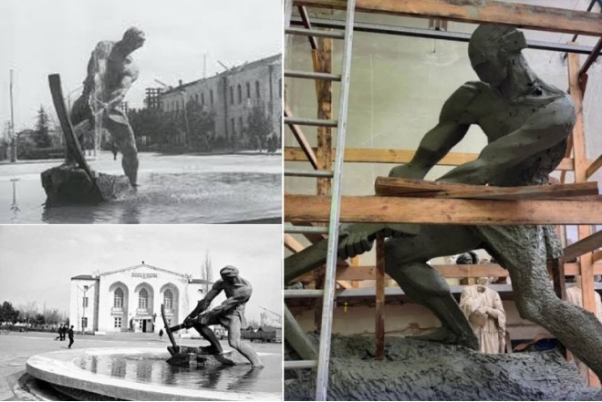 "Fərhadın heykəli" hazırlanır - Ağdamın mərkəzində ucaldılacaq