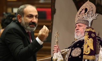 Paşinyan Ermənistan kilsəsinin rəhbərini “taxtı ələ keçirməkdə” ittiham edib 