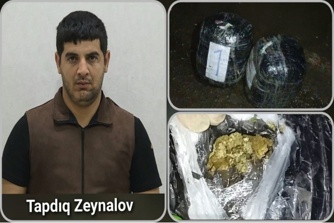 Astarada narkokuryerdən 8 kiloqram marixuana aşkarlandı
