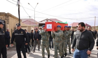 Şəhid Fikrət Əzizov Qobustanda dəfn edildi