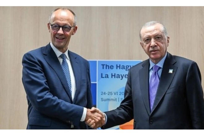 Ərdoğan Almaniya kansleri ilə Ankarada görüş keçirdi