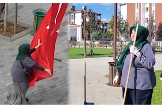 Türkiyə bu süpürgəçi qadından danışır - FOTO/VİDEO