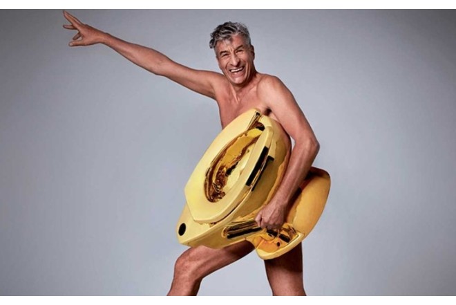 Qızıl unitaz hərraca çıxarılır - FOTO