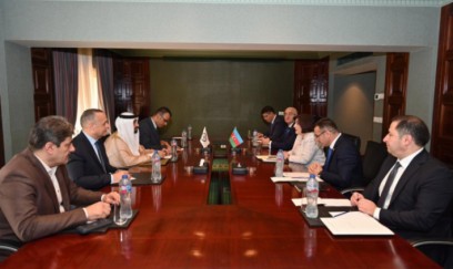 Milli Məclisin sədri Sahibə Qafarova Ərəb Parlamentinin Prezidenti ilə görüşüb 