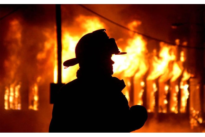 Biləsuvarda pambıq sahəsində yanğın olub 