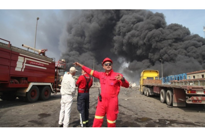 İranda DƏHŞƏTLİ YANĞIN